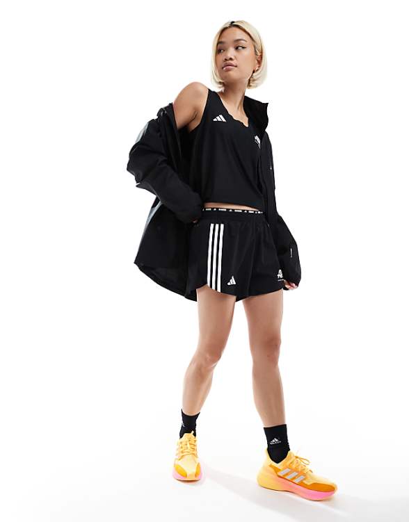 adidas Running Own The Run shorts in black