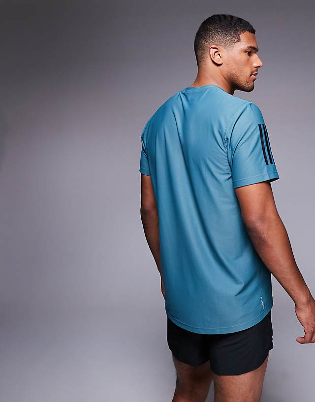 Adidas Running Own The Run T-shirt In Teal