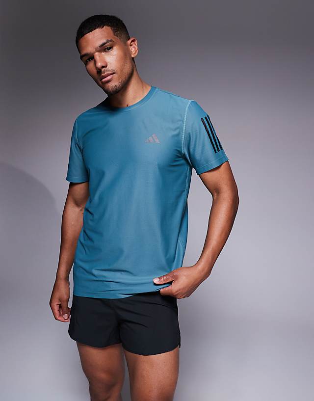 Adidas Running Own The Run T-shirt In Teal