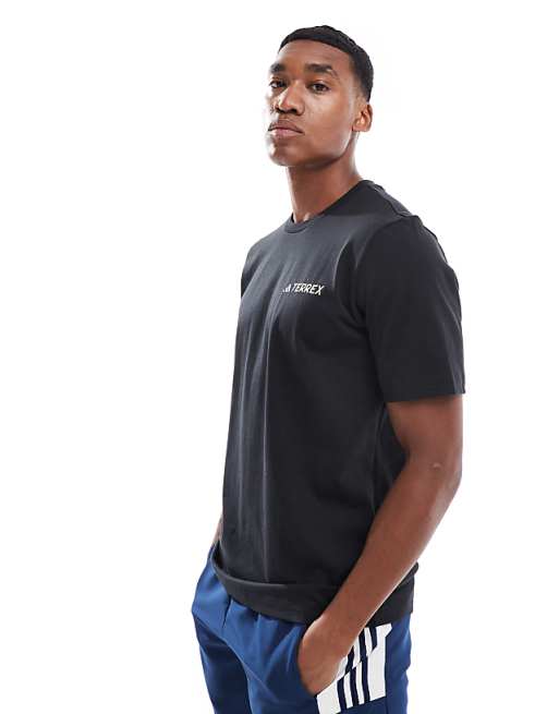 Adidas Terrex Back Graphic T-shirt In Black