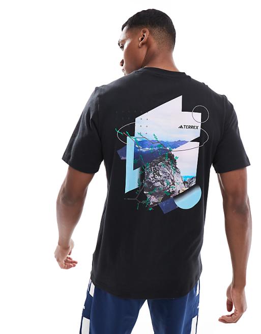 Adidas Terrex Back Graphic T-shirt In Black