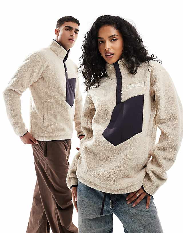 Adidas Terrex Unisex Teddy Fleece In Beige