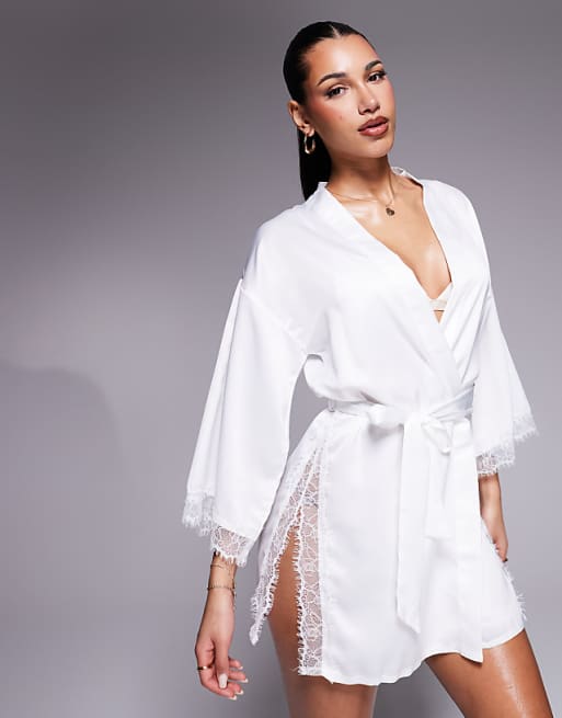 Ann Summers Cherryann robe in ivory