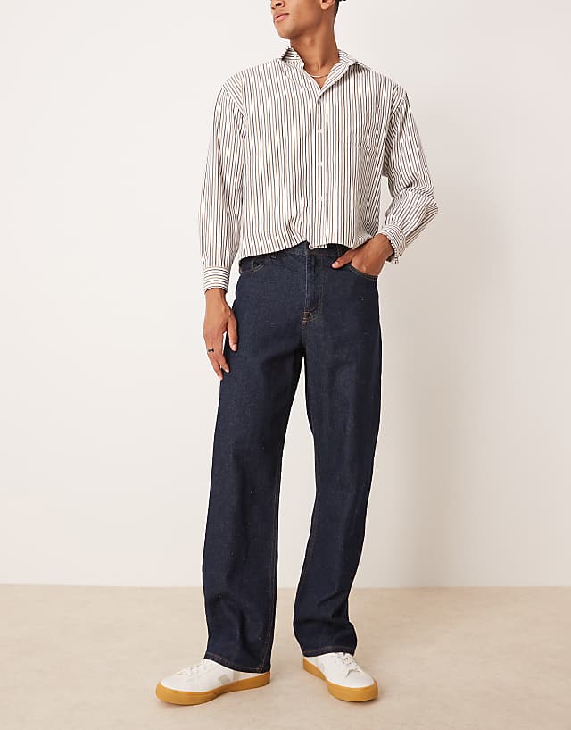ASOS DESIGN baggy jeans in indigo