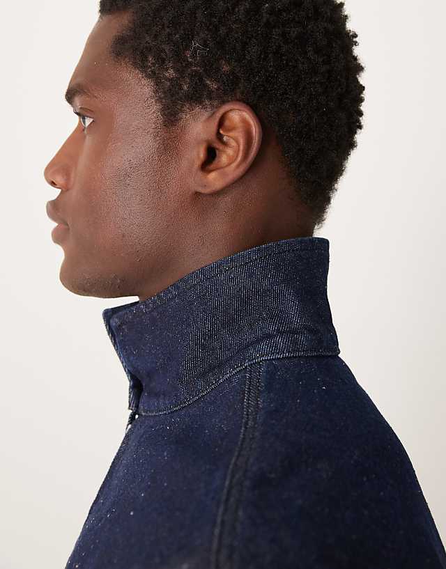 ASOS DESIGN Harrington Jacket In Raw Denim