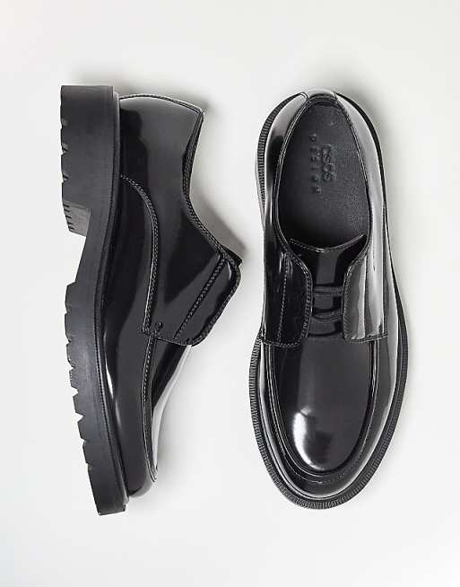 ASOS DESIGN Lace Up Shoes In Black
