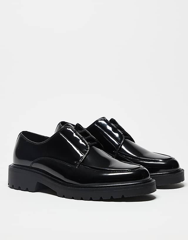 ASOS DESIGN Lace Up Shoes In Black