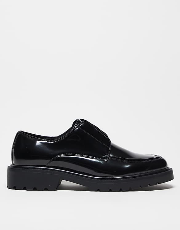 ASOS DESIGN lace up shoes in black