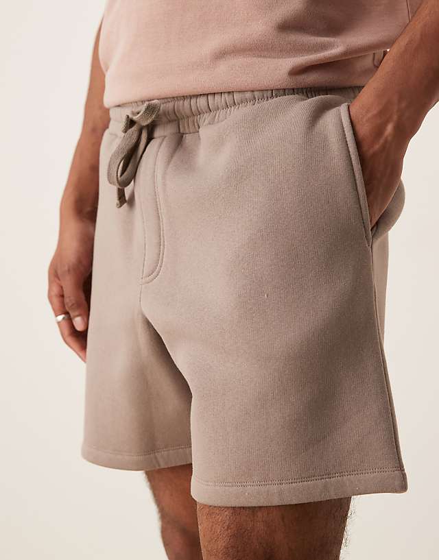 ASOS DESIGN Mid-length Short In Beige