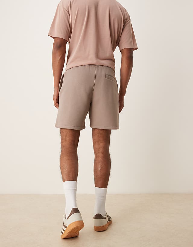ASOS DESIGN Mid-length Short In Beige