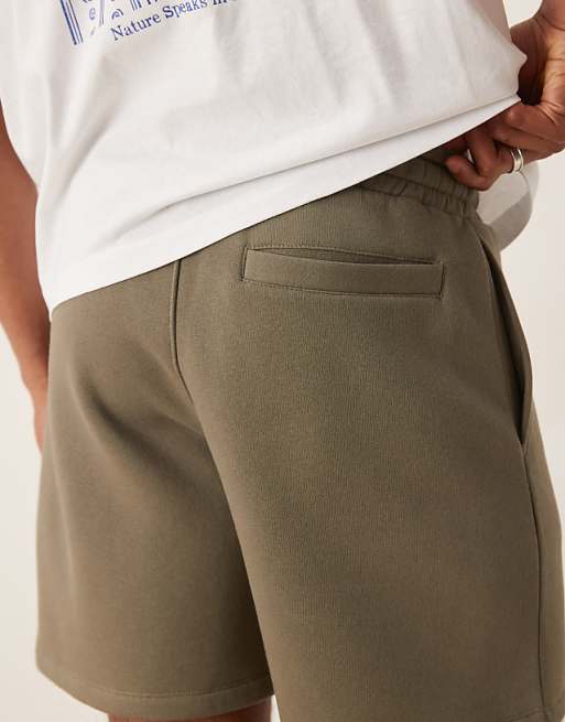 ASOS DESIGN Mid-length Short In Khaki
