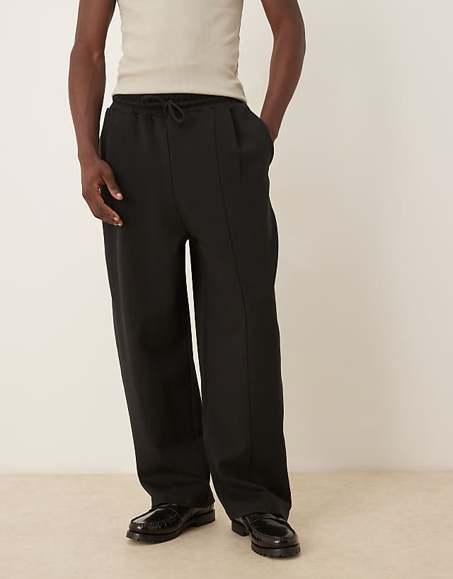 ASOS DESIGN Oversized Balloon Joggers Black