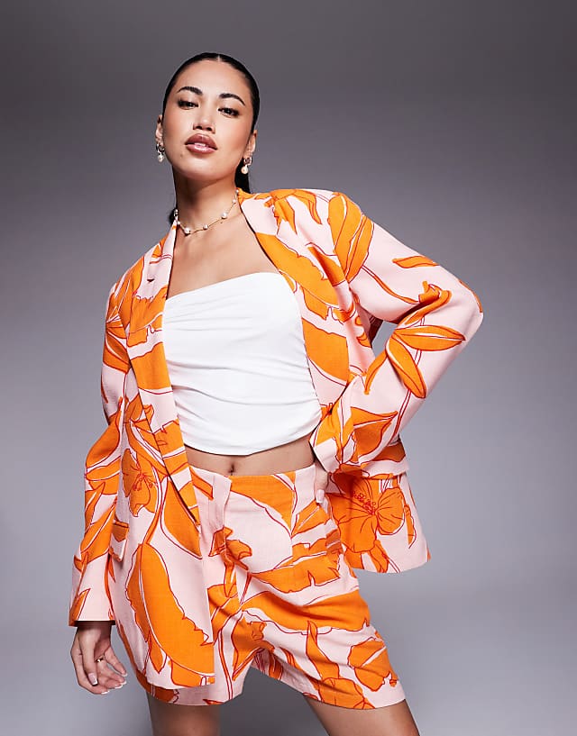 ASOS DESIGN Palm Print Mix And Match