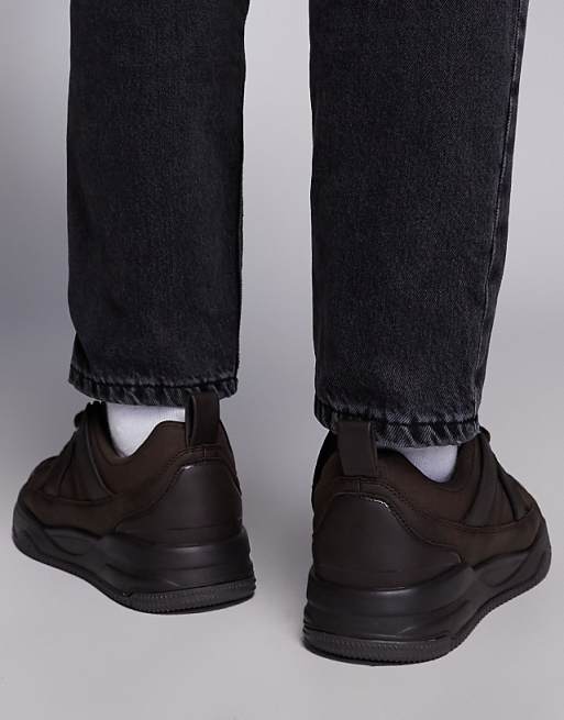 ASOS DESIGN Skate Trainers In Brown