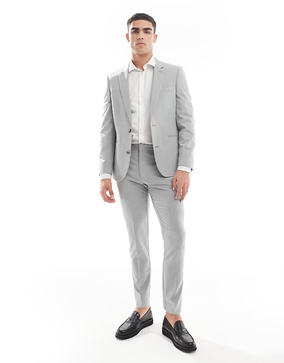 ASOS DESIGN Skinny Fit Suit In Grey