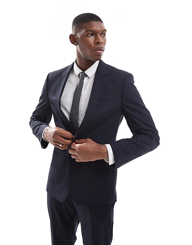 ASOS DESIGN Skinny Fit Suit In Navy