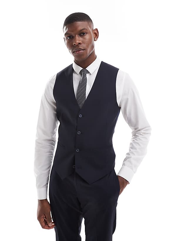 ASOS DESIGN Skinny Fit Suit In Navy