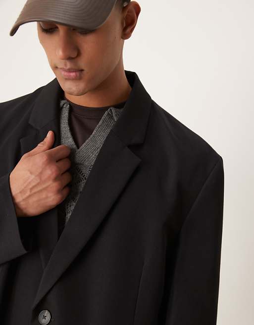 ASOS DESIGN Slouchy Oversized Blazer In Black