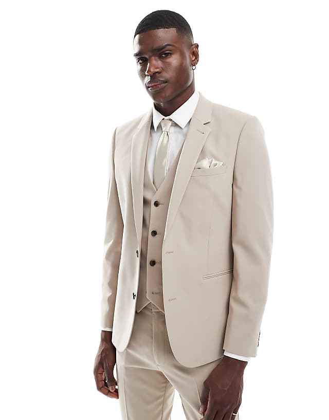 ASOS DESIGN Stone Suit In Skinny Fit