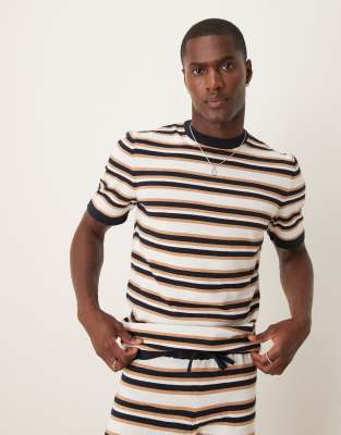 ASOS DESIGN Stripe Knitted Co Ord