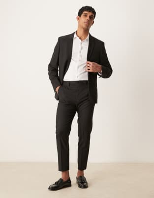 ASOS DESIGN Suit Black Slim Fit