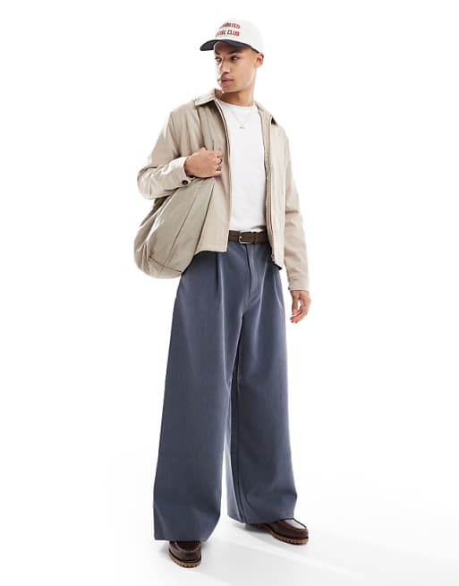 Brave Soul Short Collared Jacket In Ecru