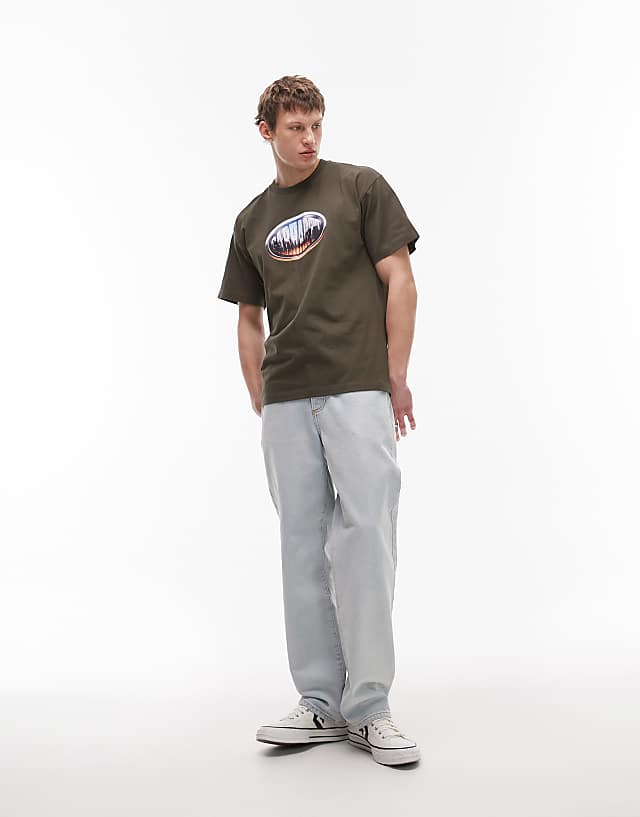 Carhartt WIP Big Time T-shirt In Dark Grey