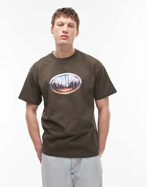 Carhartt WIP Big Time T-shirt In Dark Grey