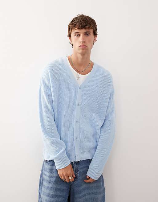 COLLUSION Boxy Cardigan In Blue