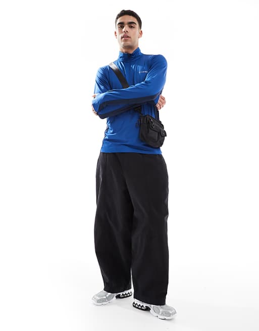 Columbia Three Pitch Half Zip Fleece In Blue