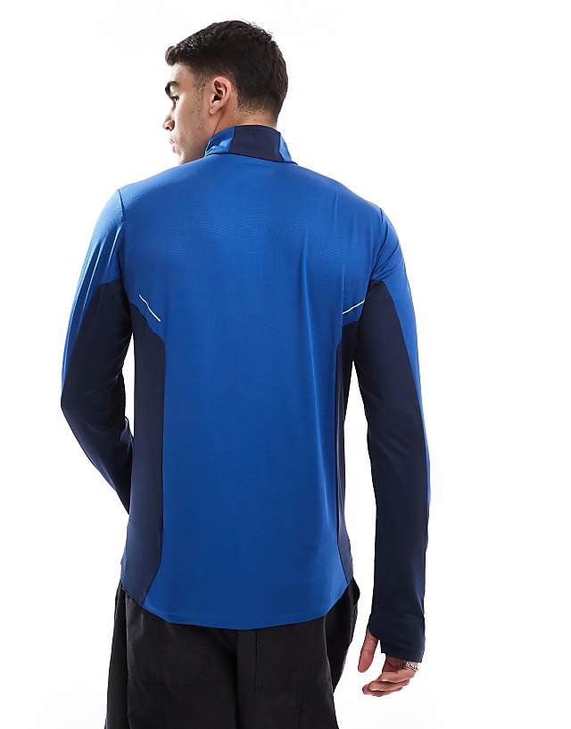 Columbia Three Pitch Half Zip Fleece In Blue