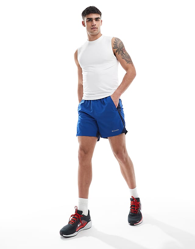 Columbia Three Pitch Short In Blue