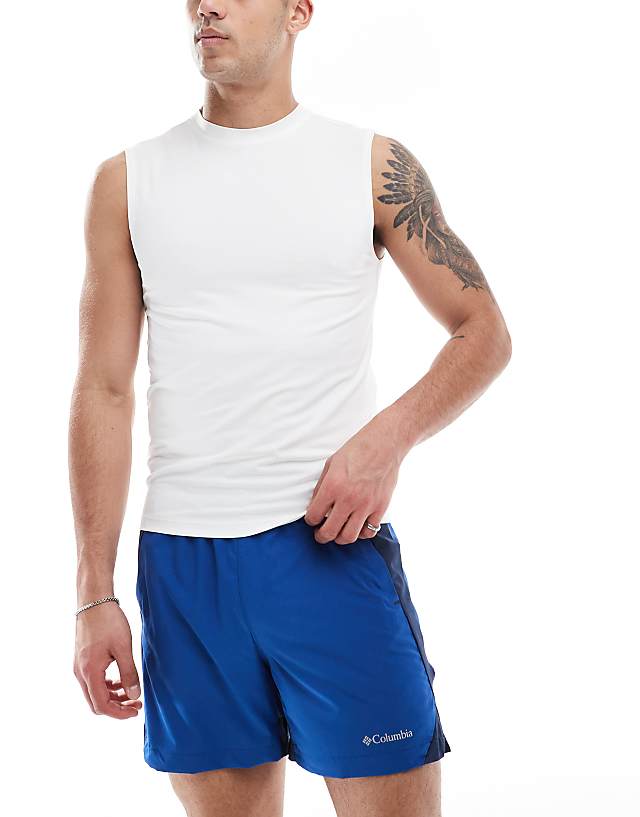 Columbia Three Pitch Short In Blue