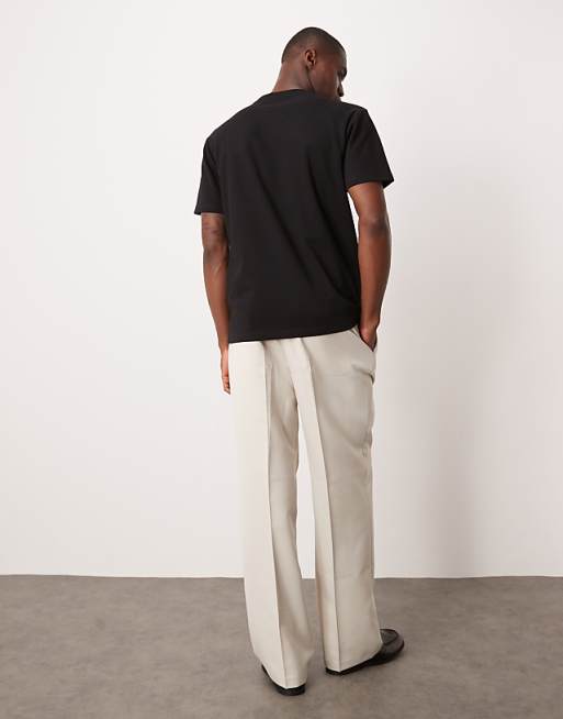 ASOS DESIGN BreatheMAX Heavyweight Crew Neck T-shirt In Black