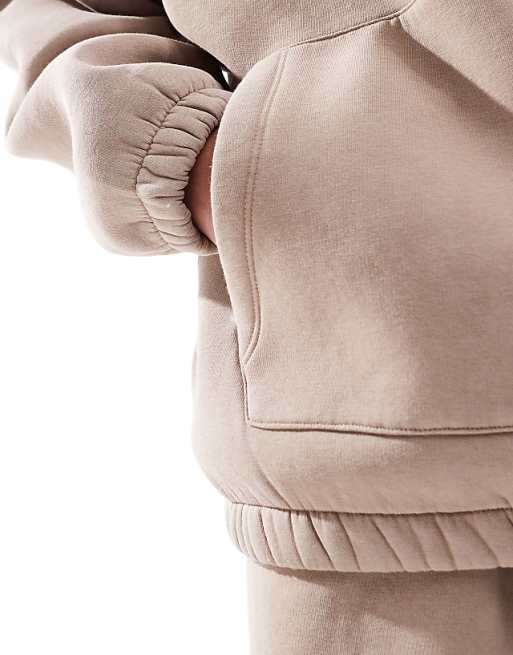 ASOS DESIGN Co-ord Extreme Oversized Hoodie In Washed Beige