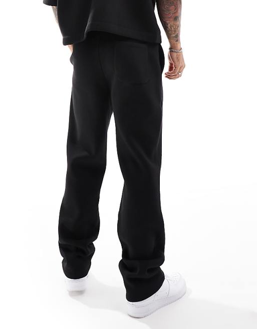 ASOS DESIGN Co-ord Straight Leg Jogger In Black - BLACK