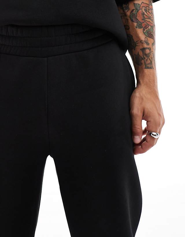 ASOS DESIGN Co-ord Straight Leg Jogger In Black - BLACK