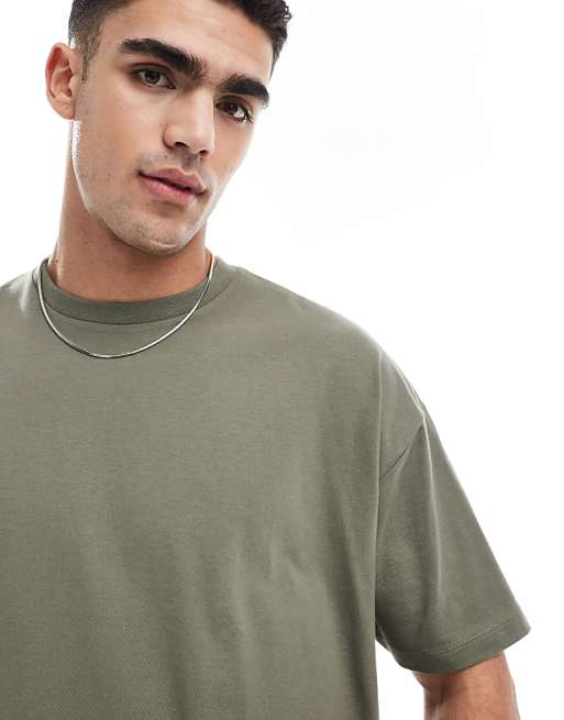 ASOS DESIGN Essential Oversized T-shirt In Khaki