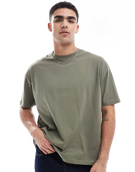 ASOS DESIGN Essential Oversized T-shirt In Khaki