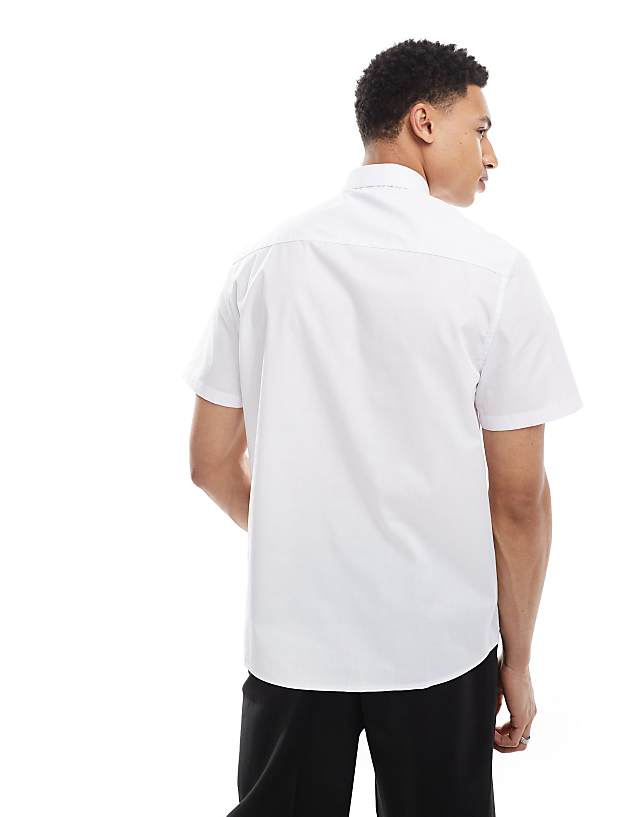 ASOS DESIGN Formal Easy Iron Regular Shirt In White