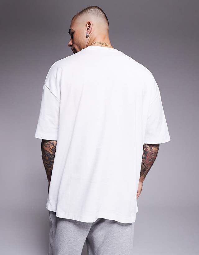 ASOS DESIGN Oversized T-shirt With Front Print In White