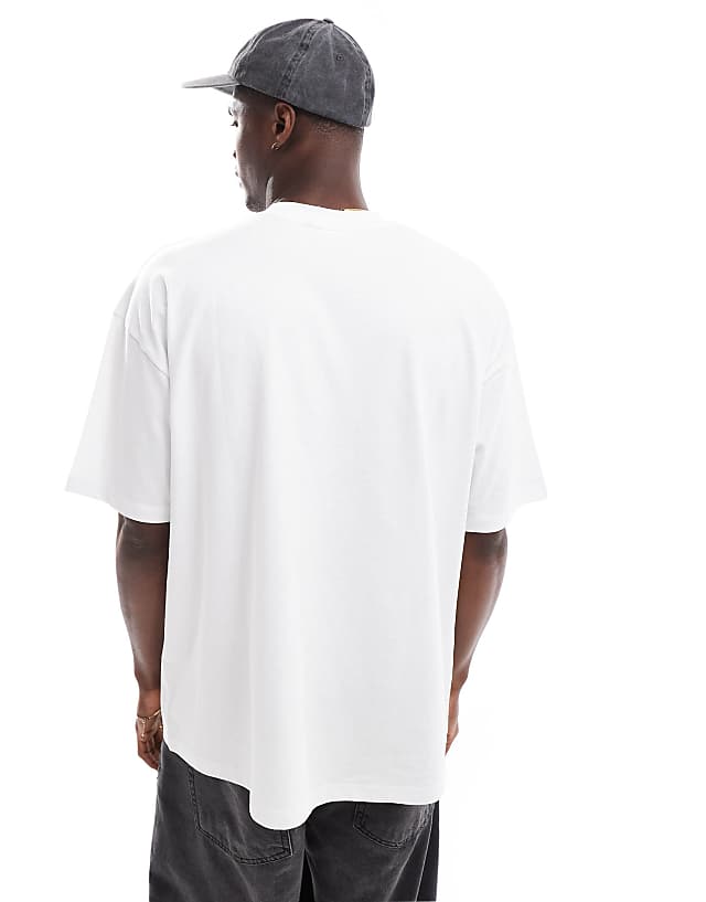 ASOS DESIGN Oversized T-shirt With Paraiso Front Print In White