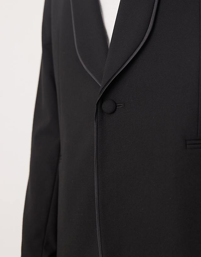 ASOS DESIGN Slim Shawl Lapel Dinner Jacket In Black