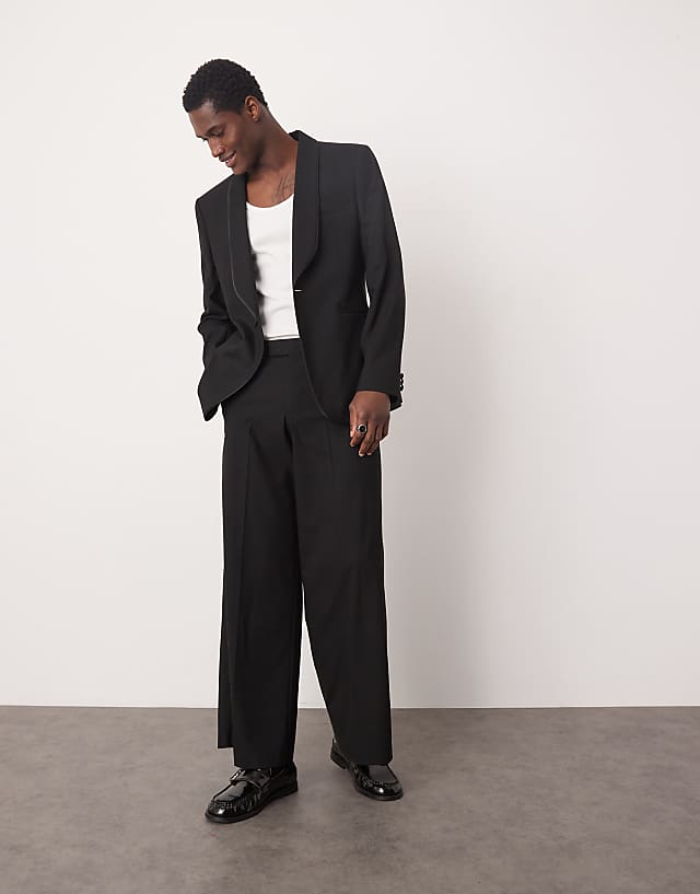 ASOS DESIGN Slim Shawl Lapel Dinner Jacket In Black