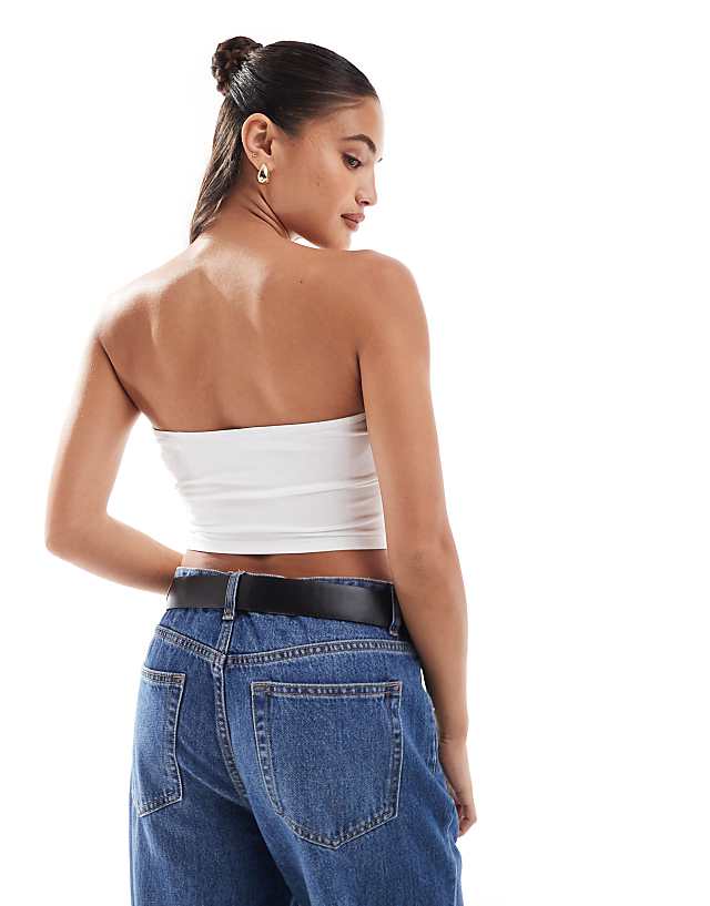 ASOS DESIGN Ultimate Crop Bandeau Top 2 Pack In Multi
