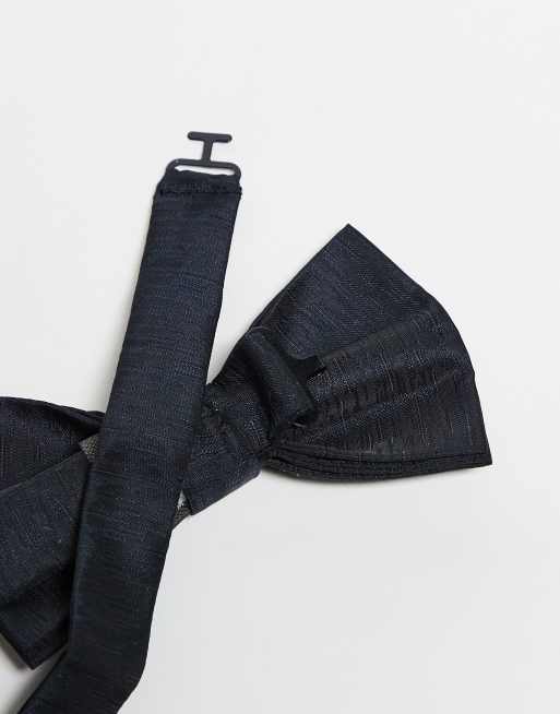 French Connection Plain Bow Tie In Navy