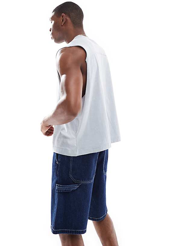 Hollister Baggy Jort In Dark Blue