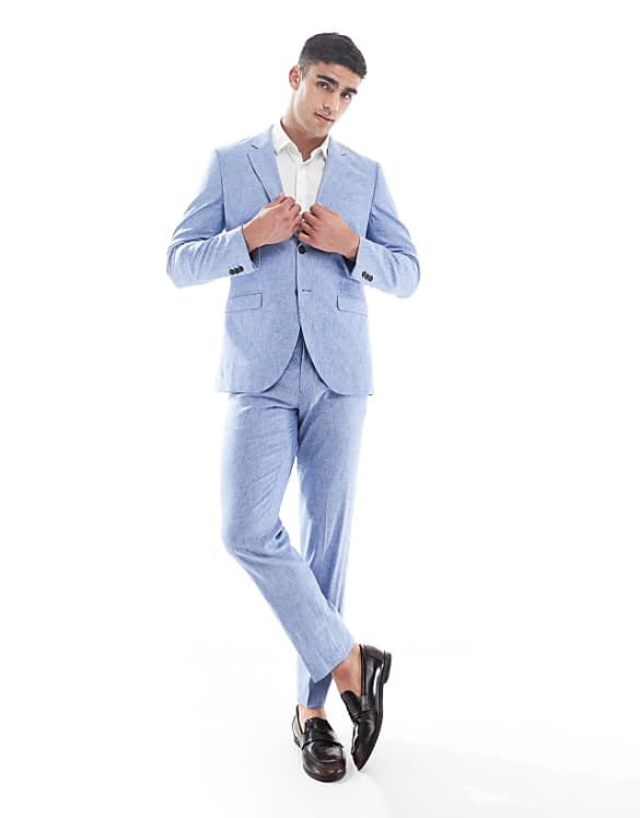 Jack & Jones Premium Linen In Blue