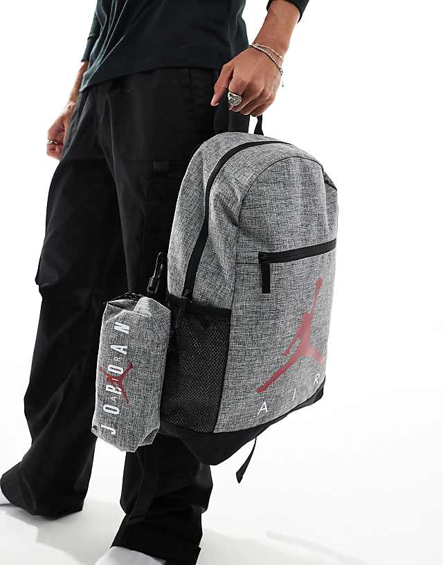 Jordan Air Backpack With Pencil Case In Grey