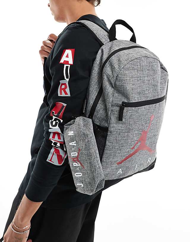 Jordan Air Backpack With Pencil Case In Grey